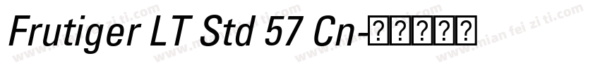 Frutiger LT Std 57 Cn字体转换